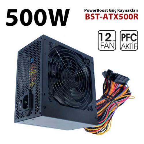 PowerBoost%20BST-ATX500R%20Quark%20500w%20APFC%2012cm%20Fanlı%20ATX%20PSU%20Power