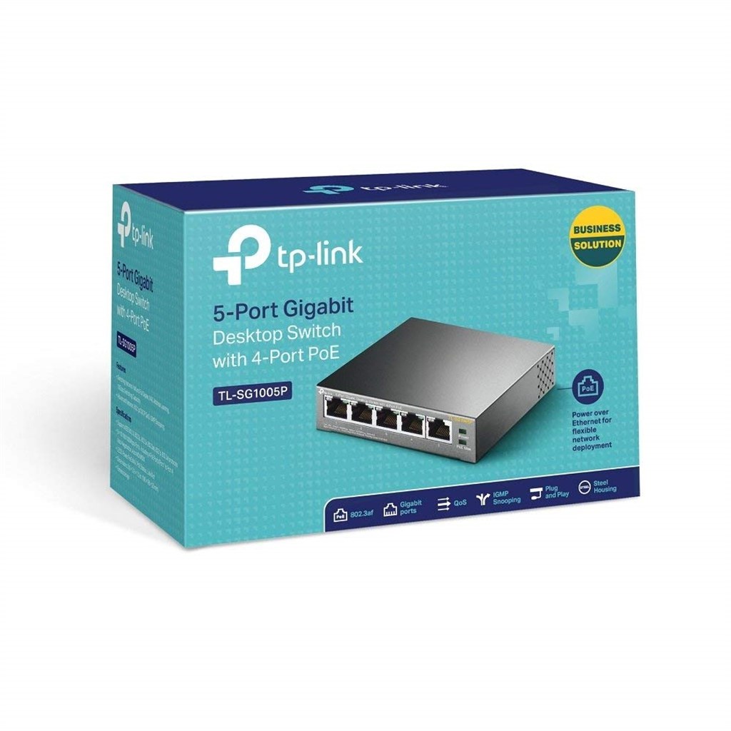 Tp-link%20TL-SG1005P%205%20Port%2010/100/1000%204%20Port%20Poe%2056W%20Yönetilemez%20Desktop%20Switch