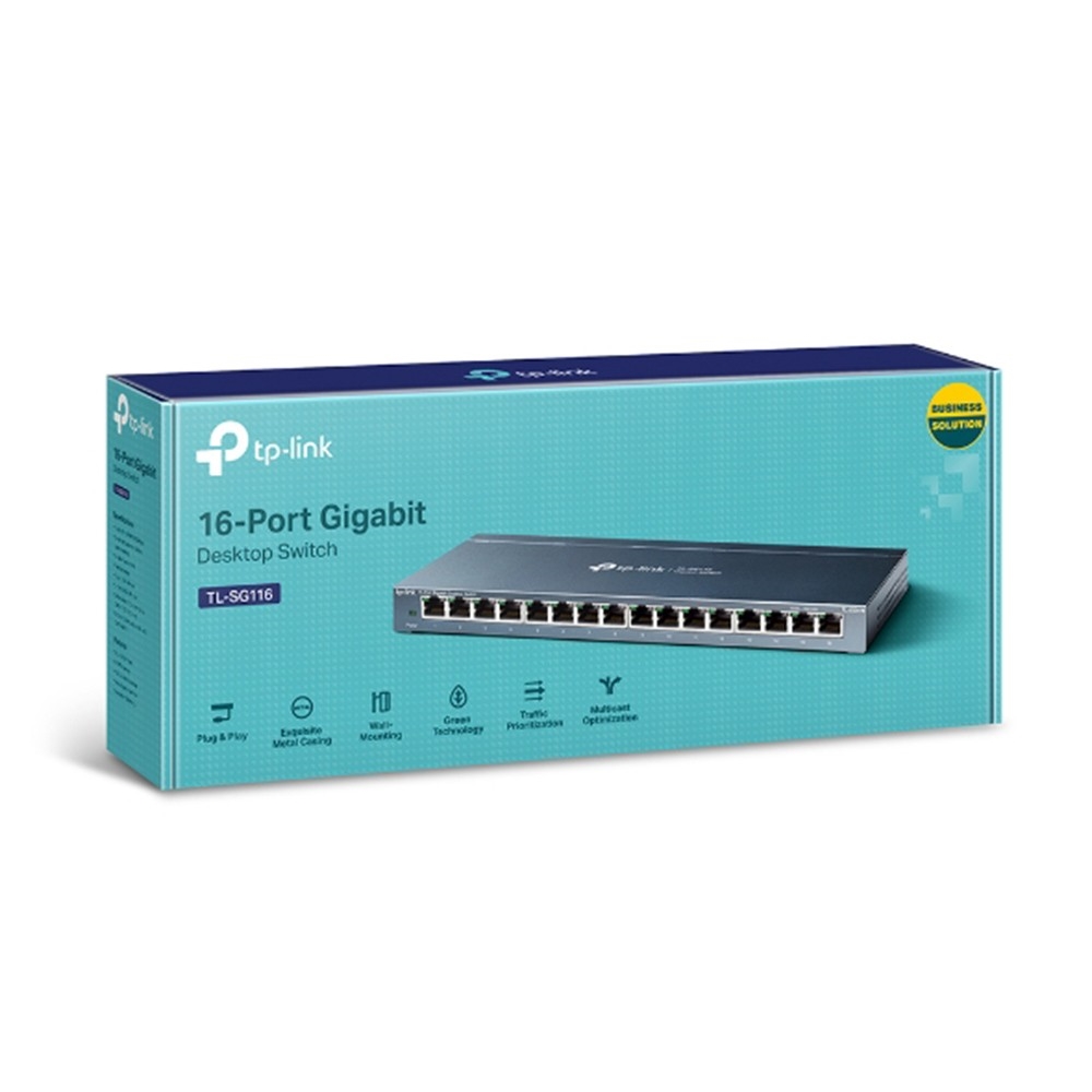 Tp-link%20TL-SG116%2016%20Port%2010/100/1000%20Yönetilemez%20Desktop%20Switch