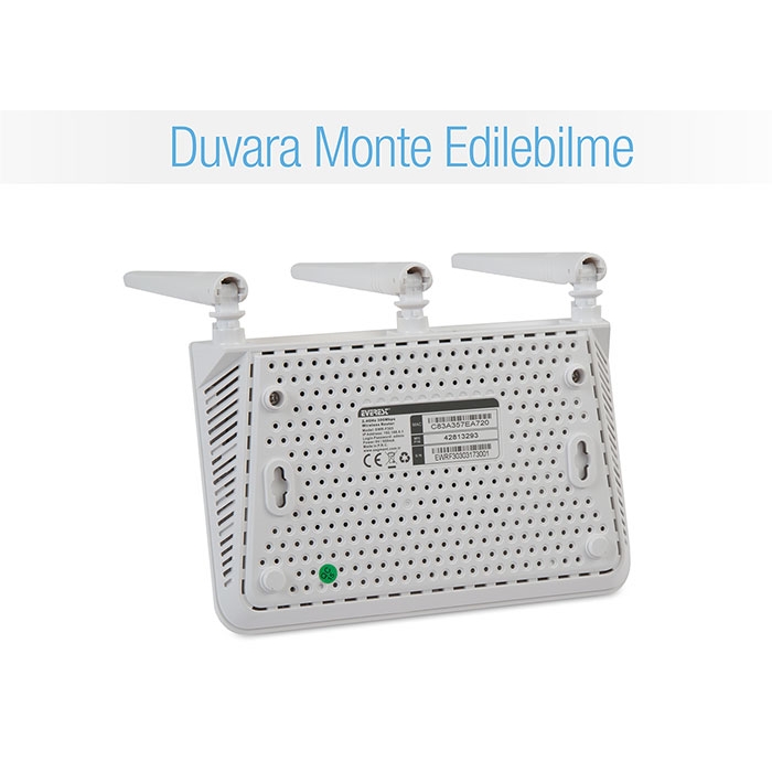 Everest%20Wireless%20N300%20EWR-F303%20300Mbps%204%20Port%203%20Anten%202.4GHz%20Indoor%20Router