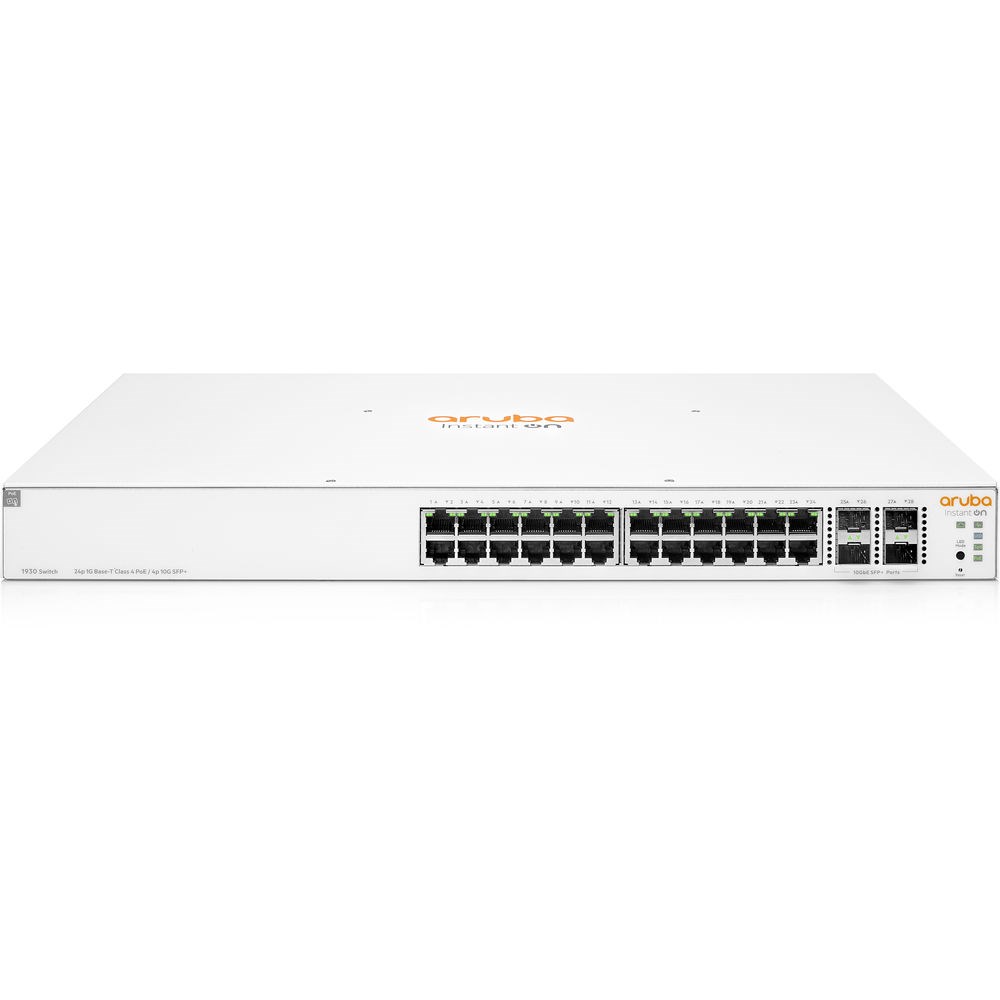 HP%20Aruba%201930-24G%20JL684A%2024%20Port%2010/100/1000%2024%20Port%20Poe%20370W%204xSFP%20Yönetilebilir%20Rack%20Mount%20Switch