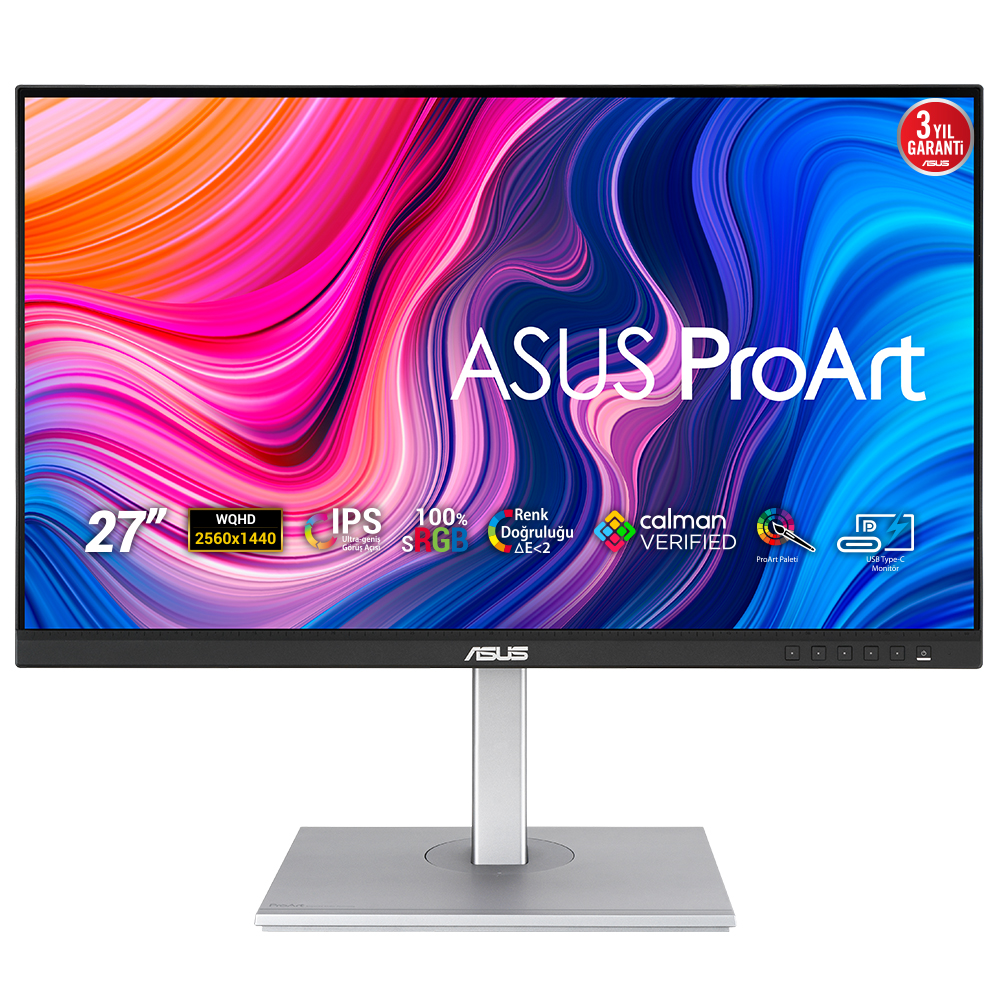 Asus%20Proart%20PA278CV%2027’’%205%20Ms%202K%202560x1440%20mDp%20Hdmı%20Dvı%20MM%20Vesa%20Led%20Monitör