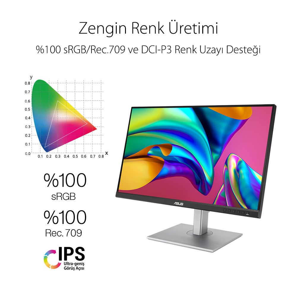 Asus%20Proart%20PA278CV%2027’’%205%20Ms%202K%202560x1440%20mDp%20Hdmı%20Dvı%20MM%20Vesa%20Led%20Monitör