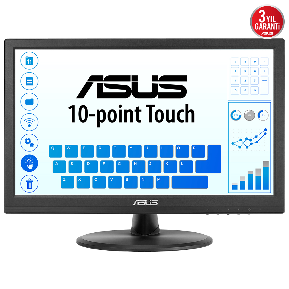 Asus%20VT168HR%2015.6’’%2010Ms%201366x768%20Vga/Hdmı%20Vesa%20Dokunmatik%20Led%20Monitör