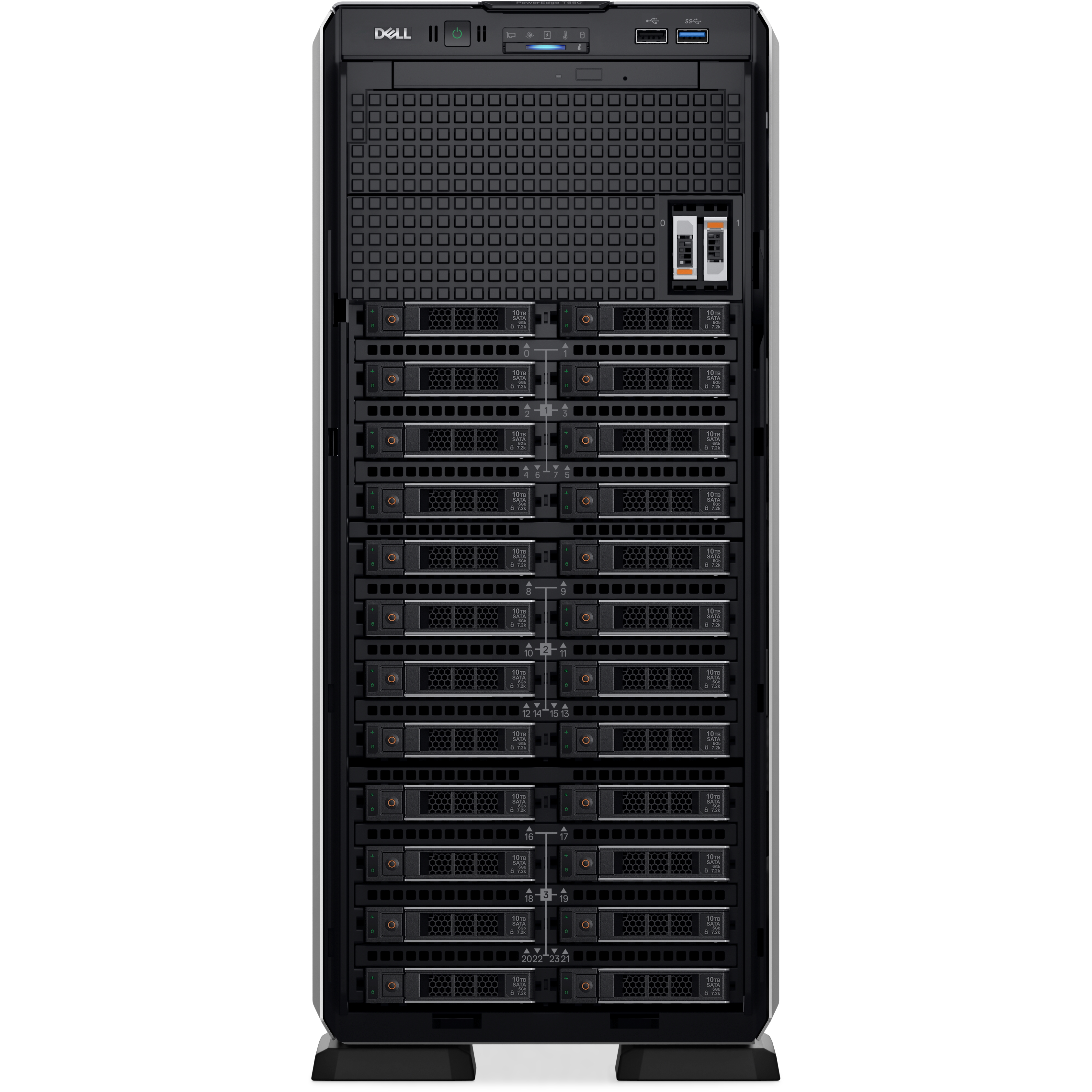 Dell%20PET5507A%20T550%20Silver%204309Y%2016Gb%202x480Gb%20Ssd%20PERC%20H755%202x800W%20Tower%20Server