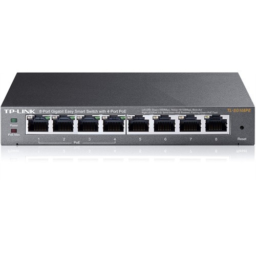 Tp-link%20TL-SG108PE%208%20Port%2010/100/1000%204%20Port%20Poe%20Easy%20Smart%20Desktop%20Switch