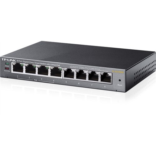 Tp-link%20TL-SG108PE%208%20Port%2010/100/1000%204%20Port%20Poe%20Easy%20Smart%20Desktop%20Switch