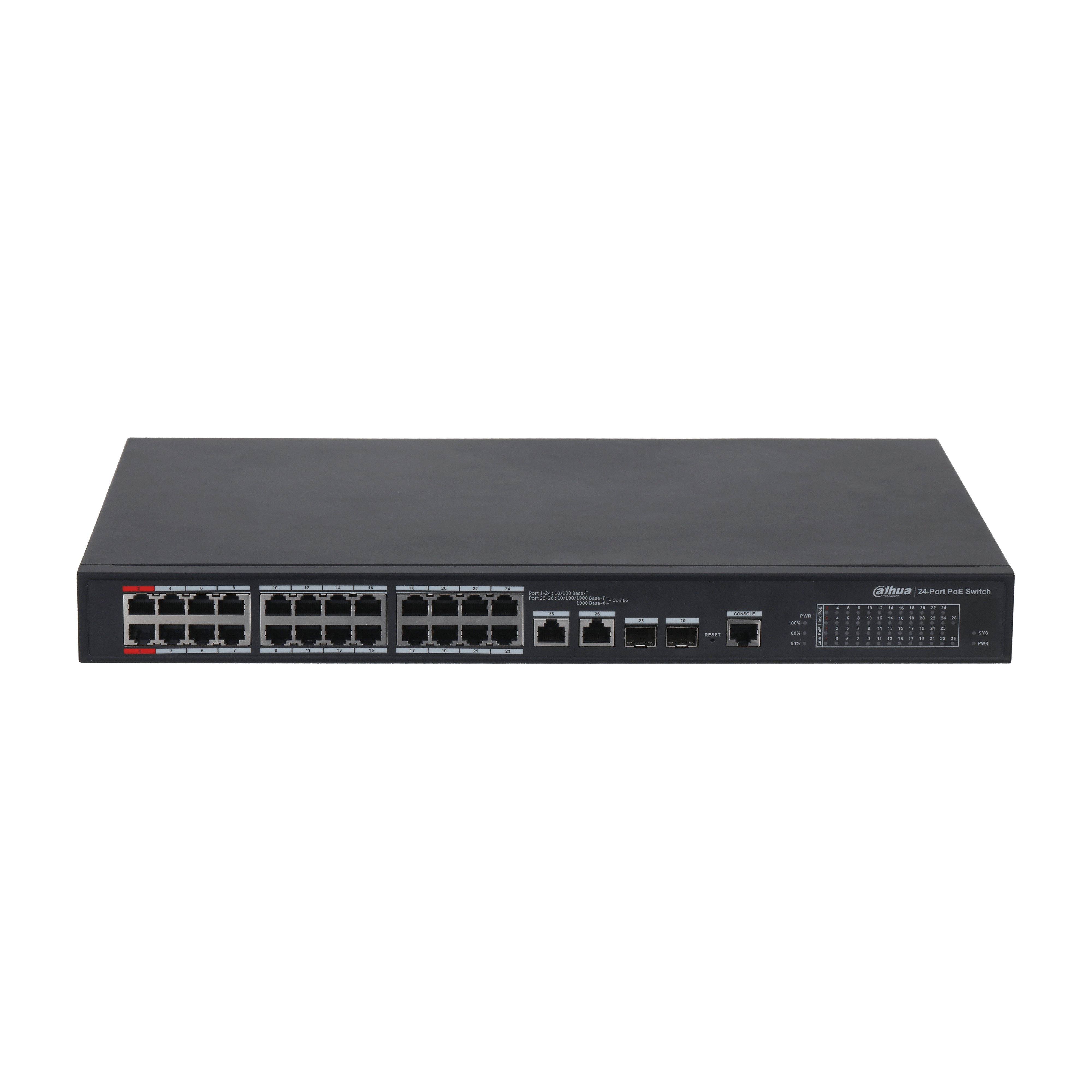 Dahua%20PFS4226-24ET-360-V3%2024%20Port%20Poe%2010/100%202xSfp%20360W%20Yönetilebilir%20Switch