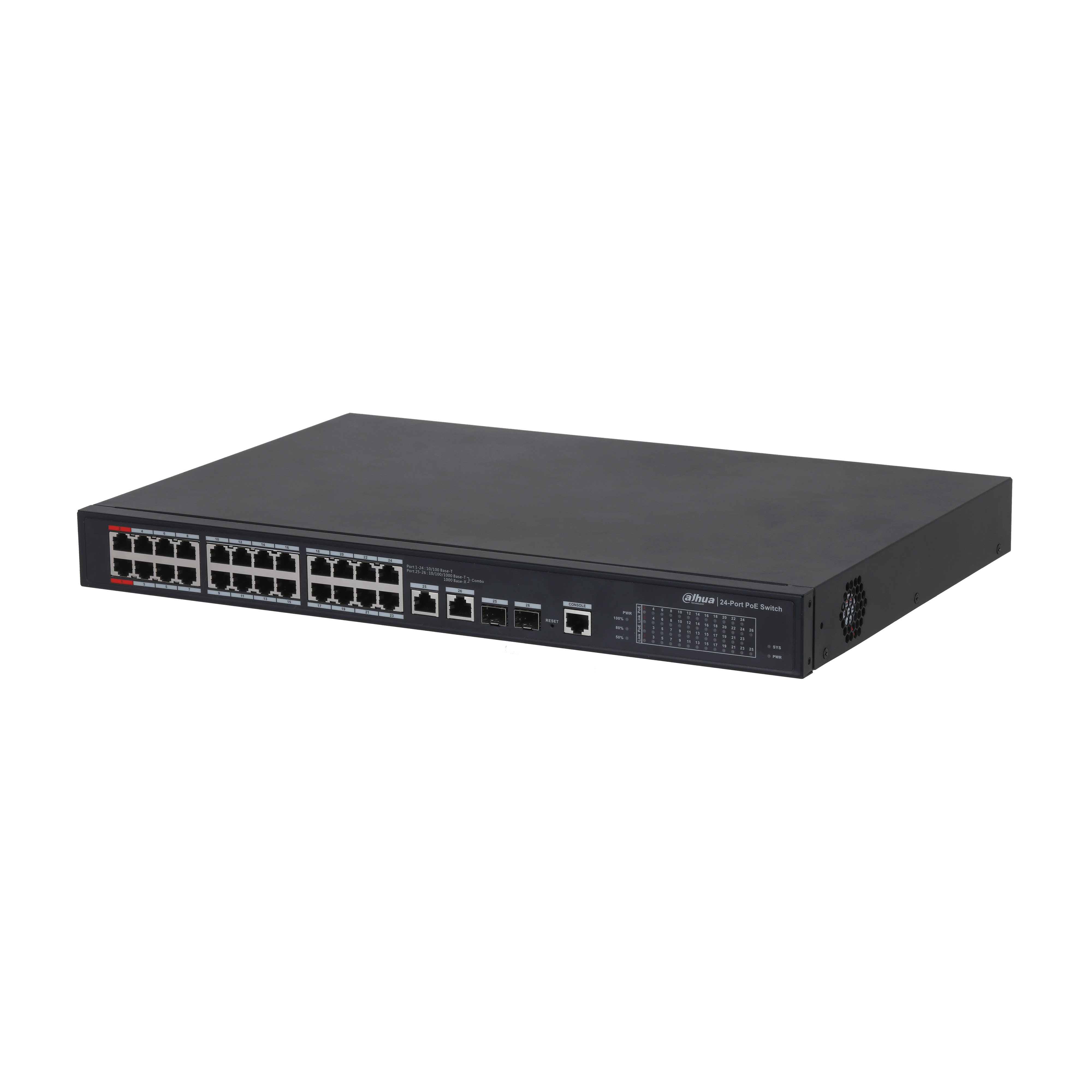 Dahua%20PFS4226-24ET-360-V3%2024%20Port%20Poe%2010/100%202xSfp%20360W%20Yönetilebilir%20Switch