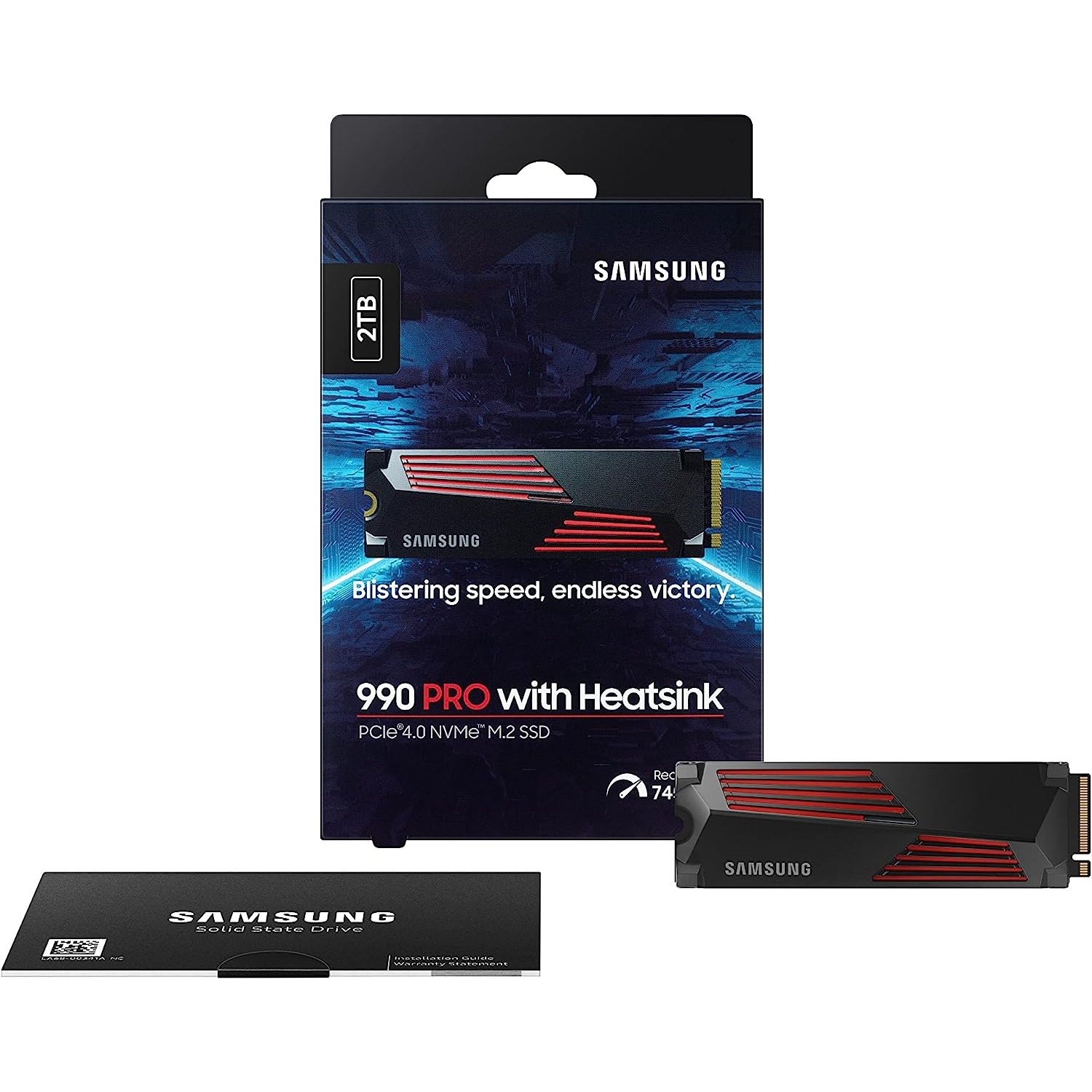 Samsung%20990%20Pro%202%20Tb%207450/6900MB/s%20NVMe%20PCIe%20Gen4%20Soğutuculu%20Ssd%20MZ-V9P2T0CW