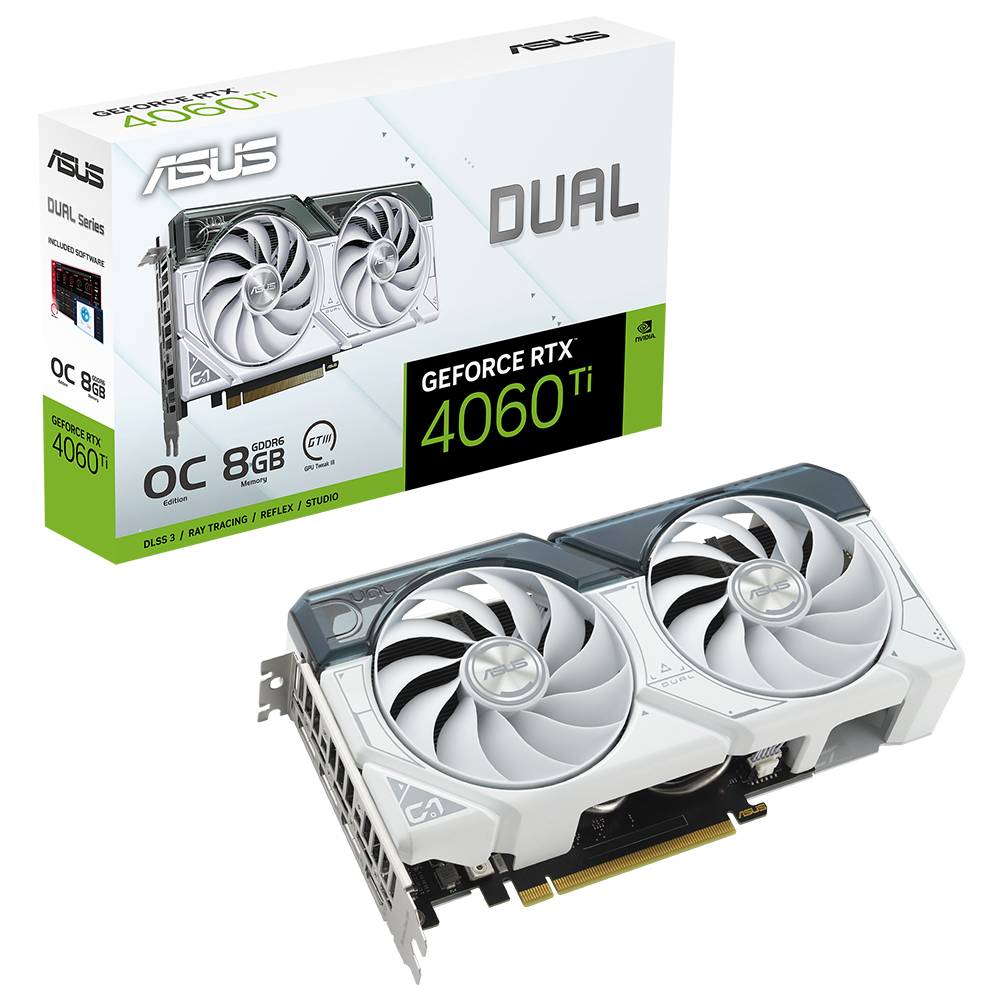 Asus%20DUAL-RTX4060TI-O8G-White%20RTX4060TI%208gb%20gddr6X%20128Bit%203xdp/1xhdmi