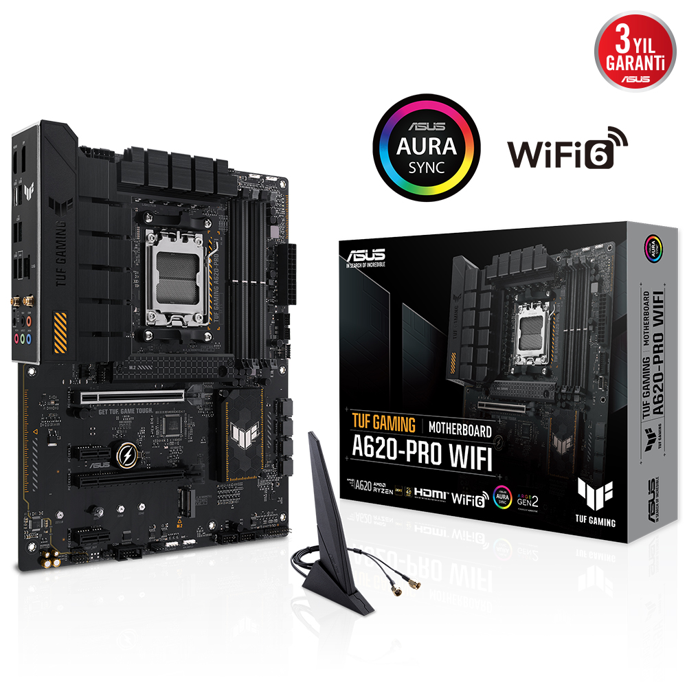 Asus%20Tuf%20Gaming%20A620-PRO%20Wifi%204xDdr5%202xDp%201xHdmı%202xM.2%20Am5%20Anakart