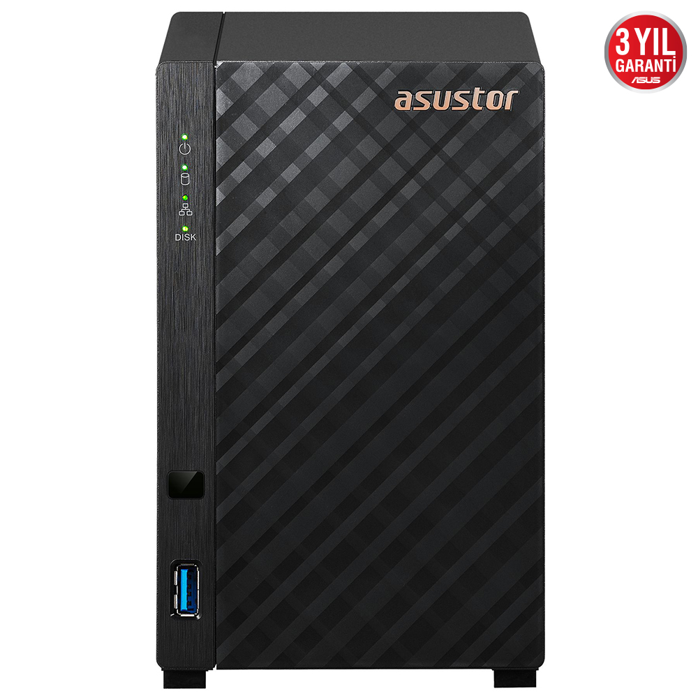 Asustor%20AS1102TL%201%20Gb%20Ddr4%202%20Bay%20(2x%2022Tb%20Desteği)%20Realtek%20RTD1619B%20Nas%20Depolama%20Ünitesi