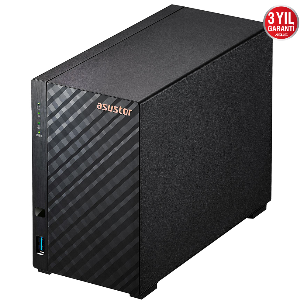 Asustor%20AS1102TL%201%20Gb%20Ddr4%202%20Bay%20(2x%2022Tb%20Desteği)%20Realtek%20RTD1619B%20Nas%20Depolama%20Ünitesi