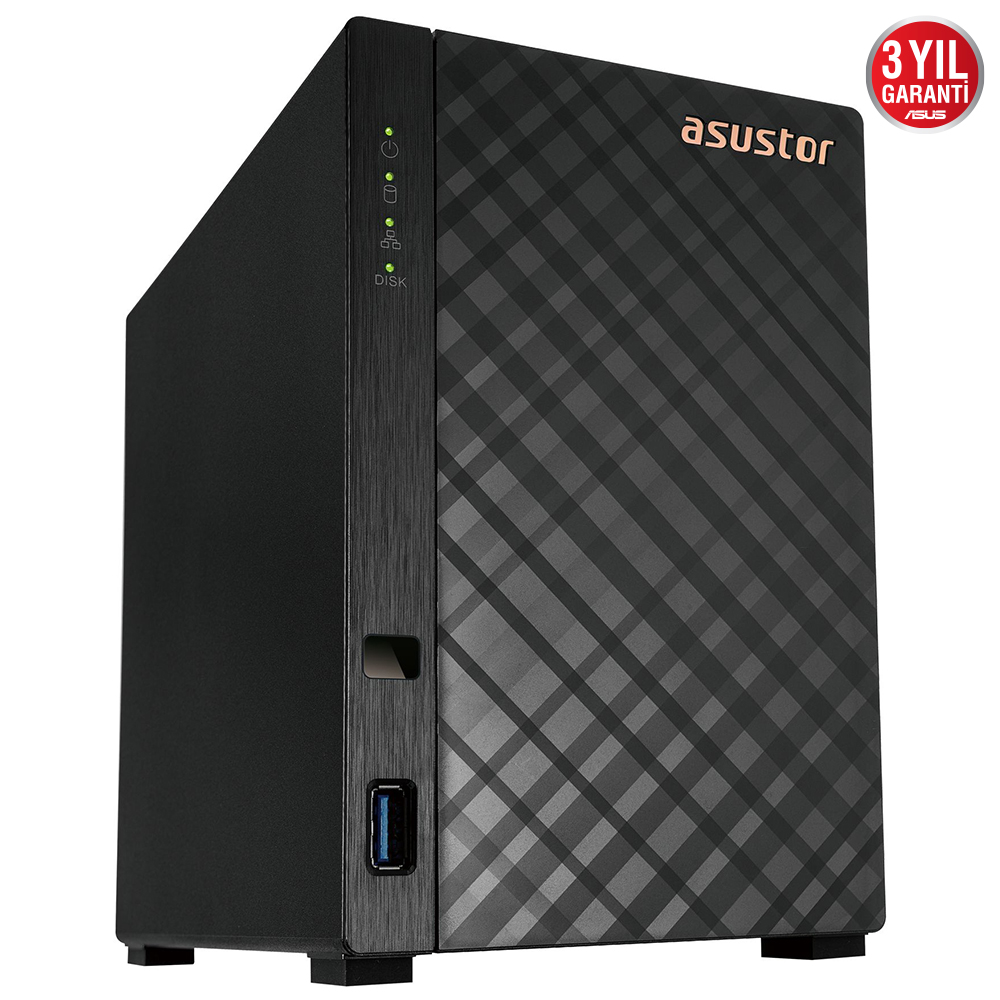 Asustor%20AS1102TL%201%20Gb%20Ddr4%202%20Bay%20(2x%2022Tb%20Desteği)%20Realtek%20RTD1619B%20Nas%20Depolama%20Ünitesi