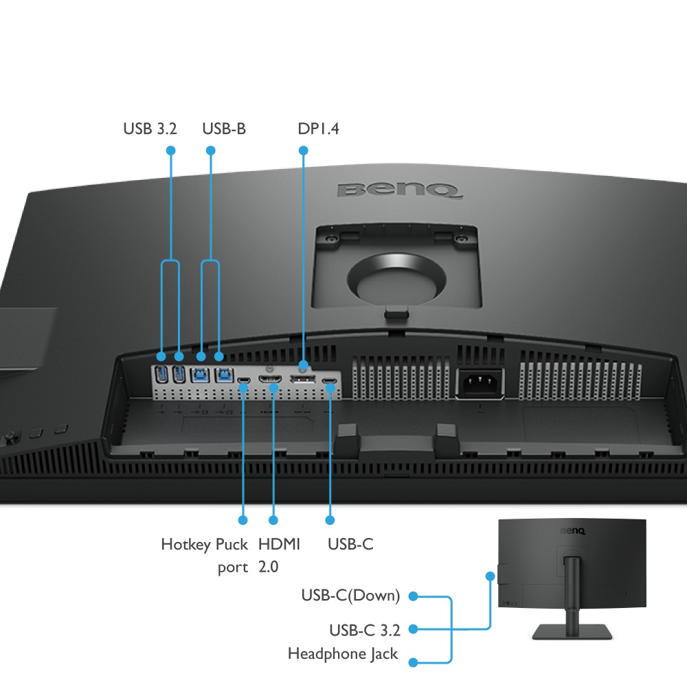 Benq%20PD2705U%2027’’%205Ms%204K%20HDR%203840x2160%20Dp%20Hdmı%20Type-c%20Pivot%20SRGB%20REC709%20Dualview%20IPS%20Led%20Tasarım%20Monitör