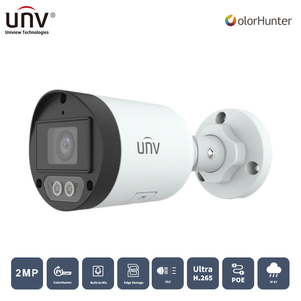 Uniview%20IPC2122LB-AF28K-WL%202%20Mp%202.8mm%2030Mt%20IP67%20H.265+%20IR%20Bullet%20Ip%20Kamera%20(Dahili%20Sesli)