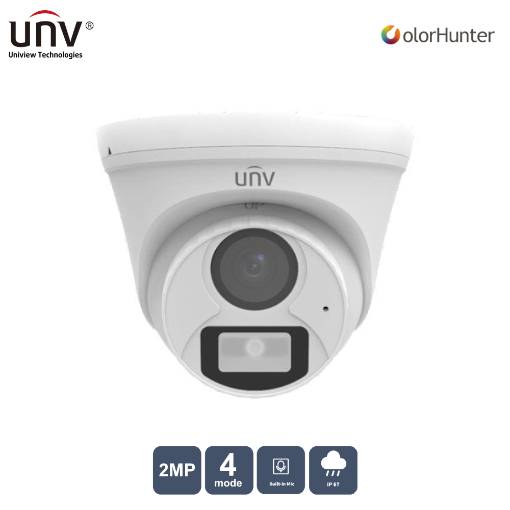 Uniview%20UAC-T112-AF28-W%202%20Mp%202.8mm%20Colorhunter%2020Mt%20IP67%20Ahd%20Dahili%20Ses%20Dome%20Kamera