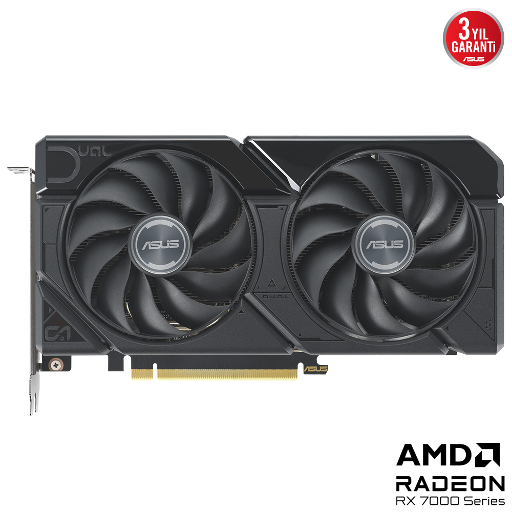 Asus%20DUAL-RX7600XT-O16G%20RX7600XT%2016Gb%20Gddr6%20128Bit%20Dvı/Hdmı/Dp%20Ekran%20Kartı