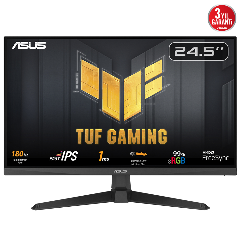 Asus%20Tuf%20Gaming%20VG259Q3A%2024.5’’%201Ms%20180Hz%20FHD%20Hdmı/Dp%20Vesa%20IPS%20Led%20Gaming%20Monitör