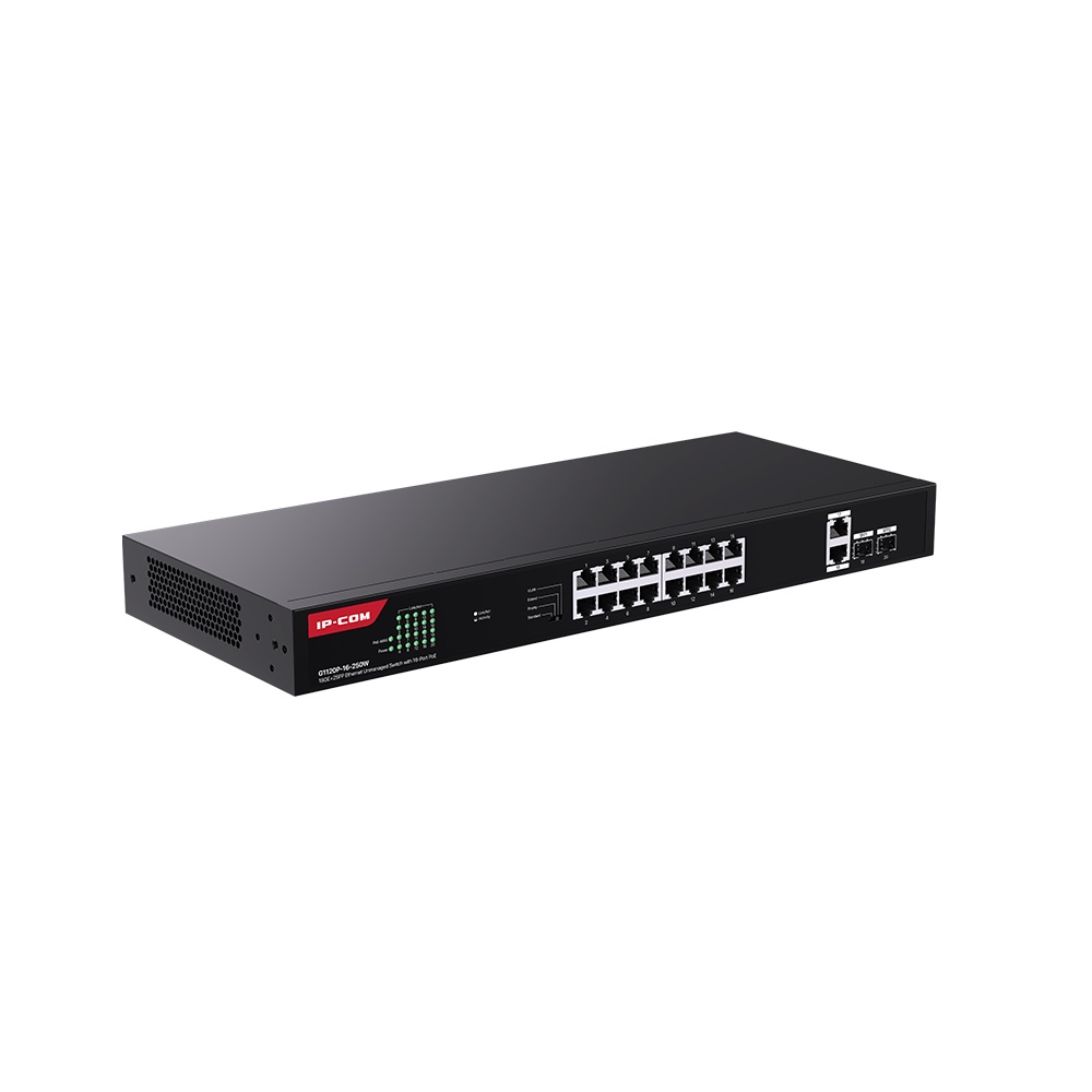 IP-COM%20G1120P-16-250W%2016%20Port%20Poe%2010/100/1000%202xSFP%20250W%20Yönetilemez%20Rack%20Mount%20Switch