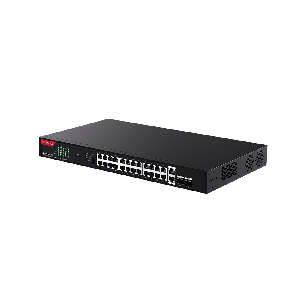 IP-COM%20G1128P-24-410W%2024%20Port%20Poe%2010/100/1000%202xGE%20+%202xSFP%20410W%20Yönetilemez%20Rack%20Mount%20Switch