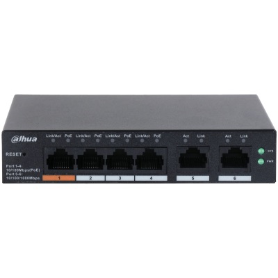 Dahua%20DH-CS4006-4ET-60%204%20Port%2010/100%202xUplink%20Cloud%20Yönetilebilir%20Switch