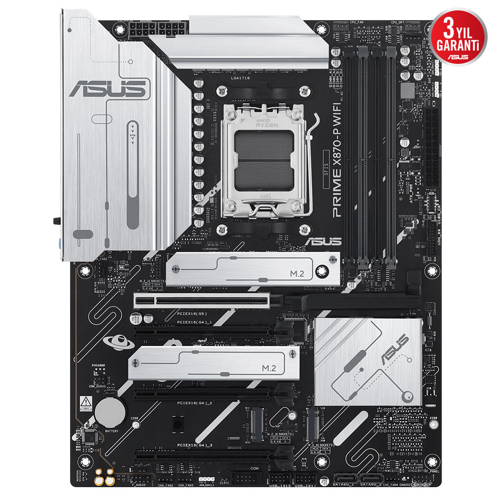 Asus%20Prime%20X870-P%20Wifi%204xDdr5%20Dp/Hdmı%204xM.2%20AM5%20Anakart