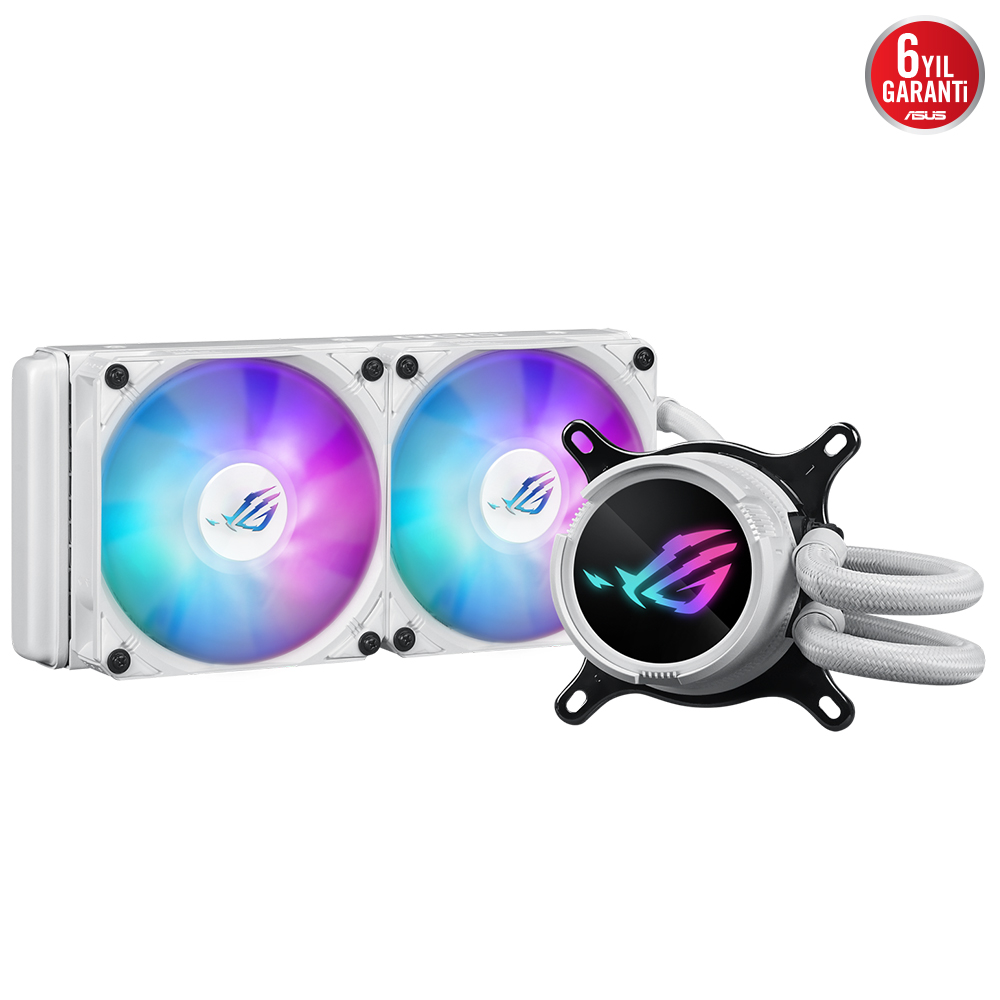 Asus%20Rog%20Strix%20LC%20III%20240%20Argb%20White%20Aura%20Sync%20Rgb%20Fan%20240mm%20LGA1700/AM4%20Soket%20Sıvı%20Soğutma