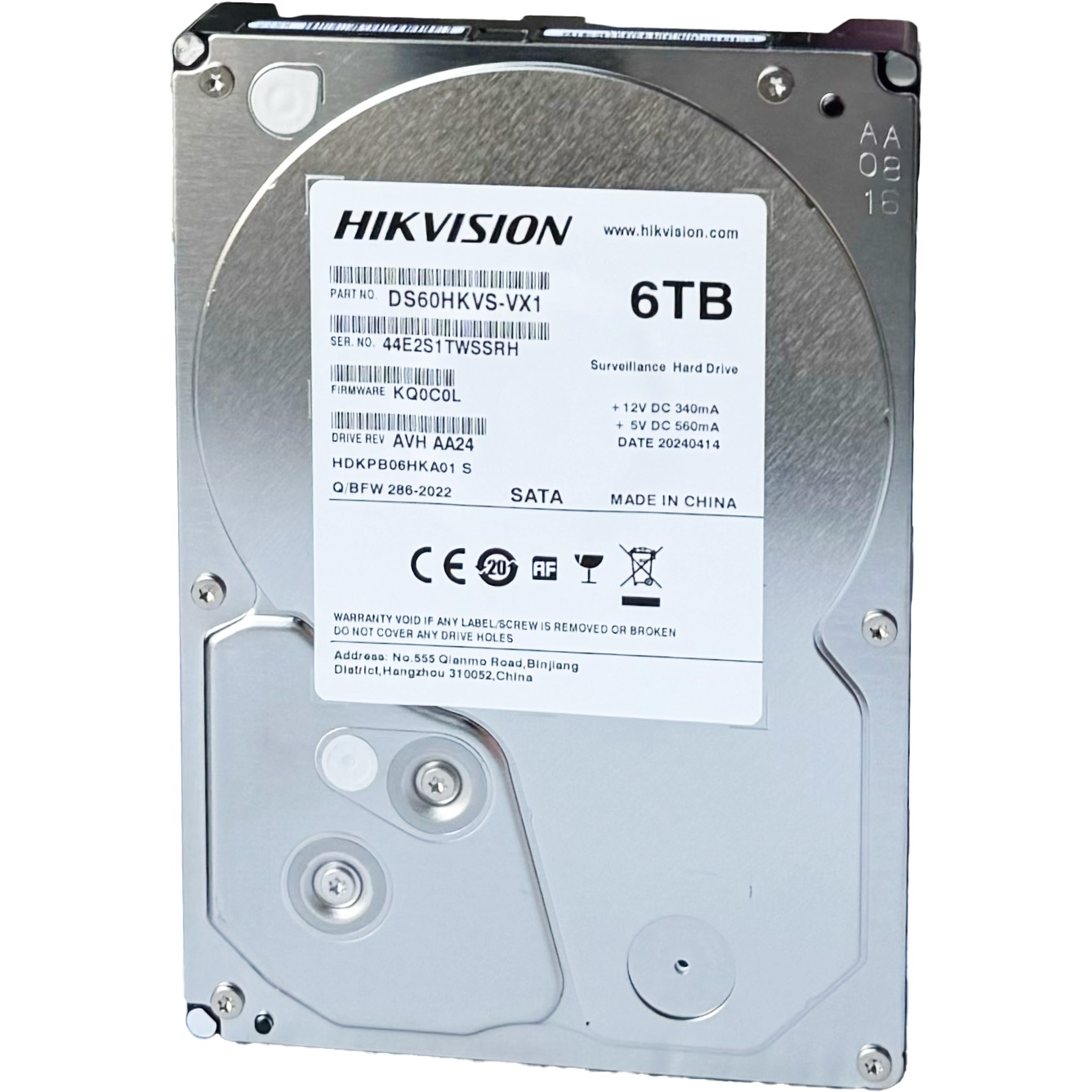 Hikvision%206%20TB%205400Rpm%20128Mb%20Sata3%20DS60HKVS-VX1%207/24%20Güvenlik%20HDD