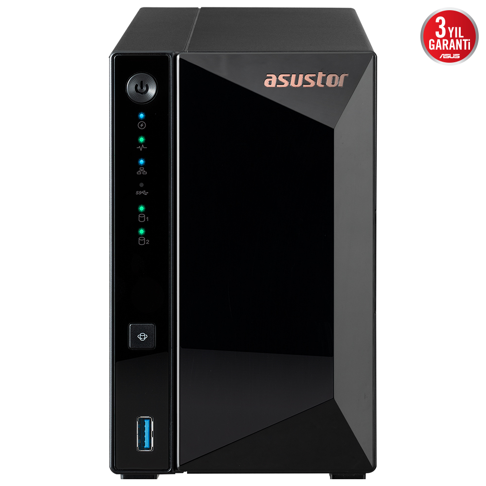 Asustor%20AS3302T%20V2%202Gb%202%20Bay%202.5Gb%20Lan%20Depolama%20Ünitesi