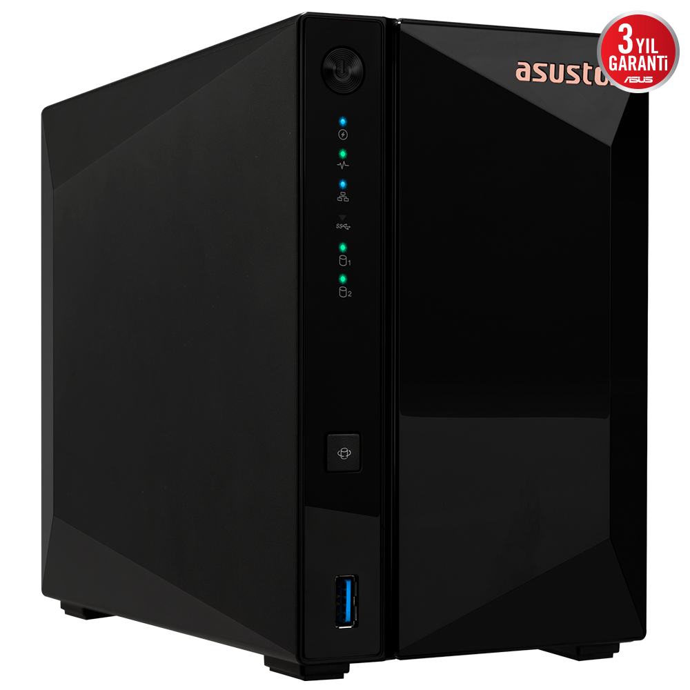 Asustor%20AS3302T%20V2%202Gb%202%20Bay%202.5Gb%20Lan%20Depolama%20Ünitesi