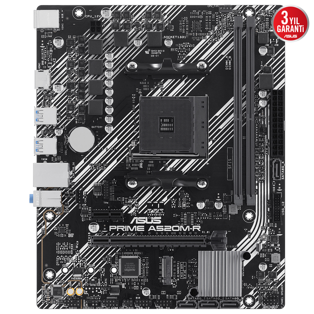 Asus%20Prime%20A520M-R%202xDdr4%20Hdmı%201xM2%20Am4%20Anakart