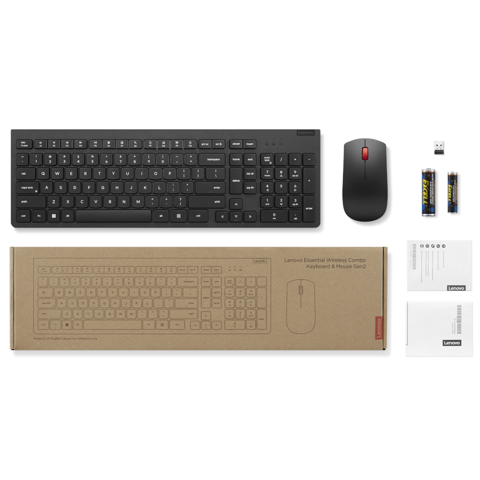 Lenovo%20essential%204X31N50744%20Kablosuz%20siyah%20Q%20Klavye+Mouse%20GEN2