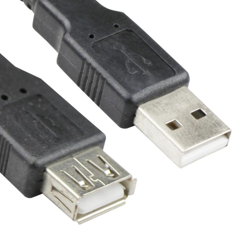 Vcom%20CU202-B-5.0%20Siyah%205.0MT%20Usb%202.0%20Uzatma%20Kablosu