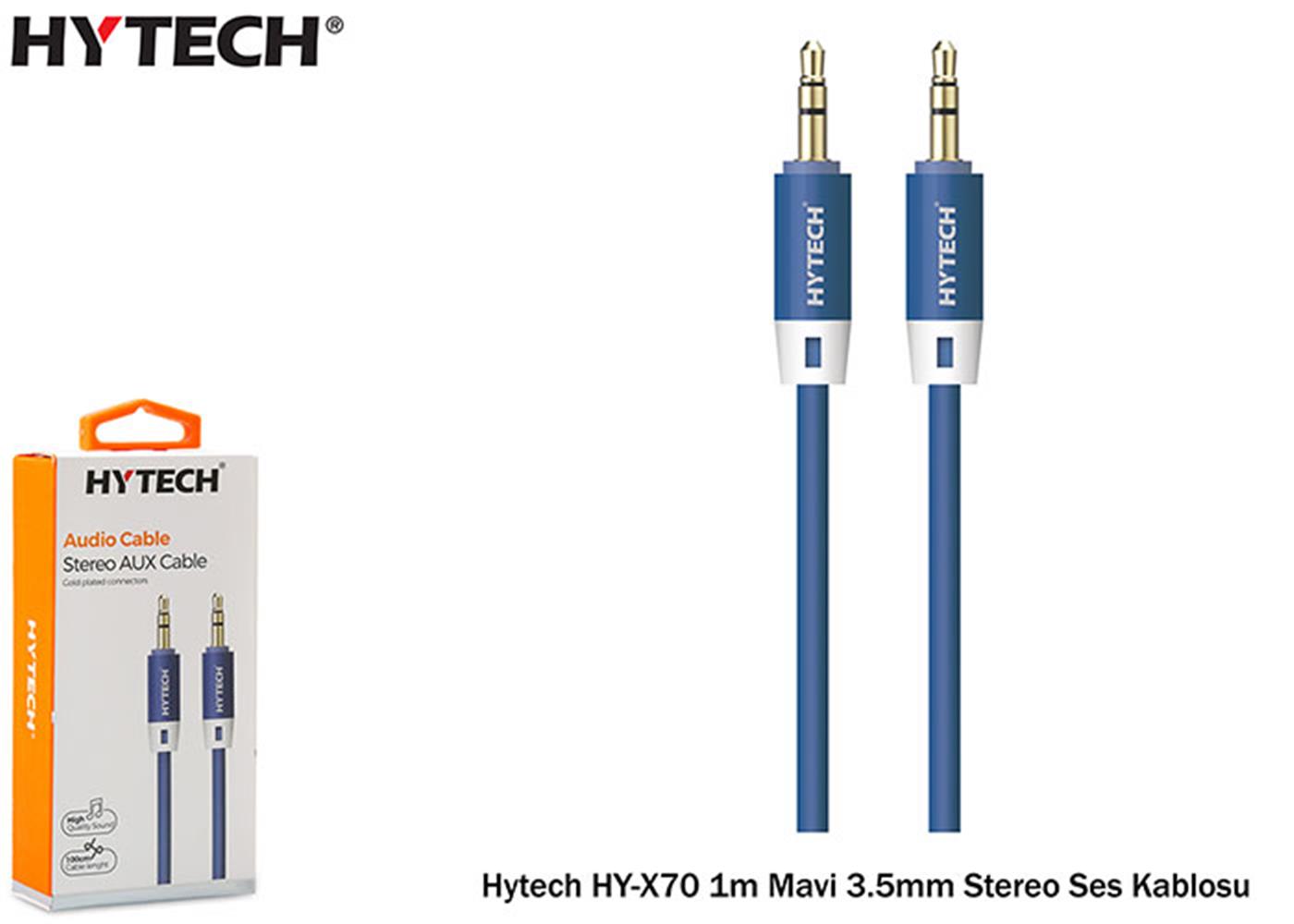 Hytech%20HY-X70%201m%20Siyah%203.5mm%20Stereo%20Ses%20Kablosu