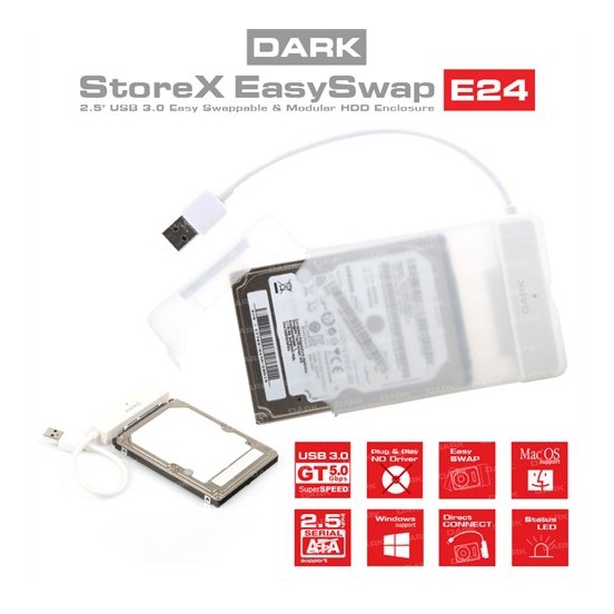 Dark%20DK-AC-DSE24U3%20torex%20E24%202.5’’%20Usb%203.0%20Sata