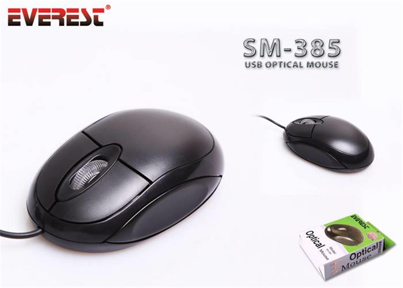 Everest%20SM-385%20Siyah%20Usb%20Kablolu%20Optik%20800%20Dpı%203%20Buton%20Mouse