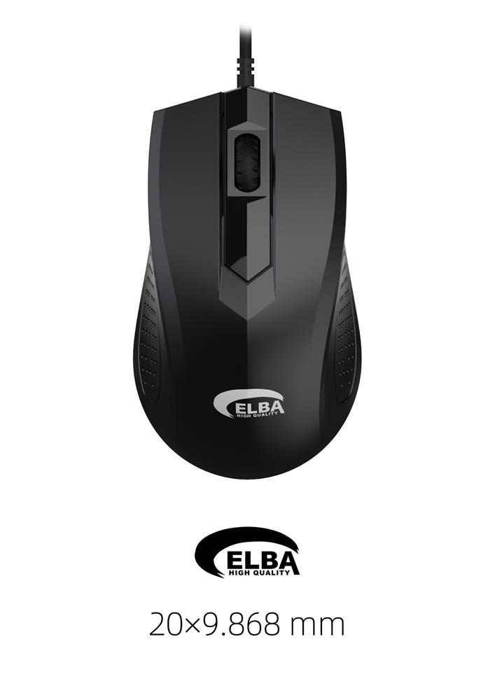 Elba%20M303%20Usb%20Siyah%203D%20Optik%20Kablolu%20Mouse