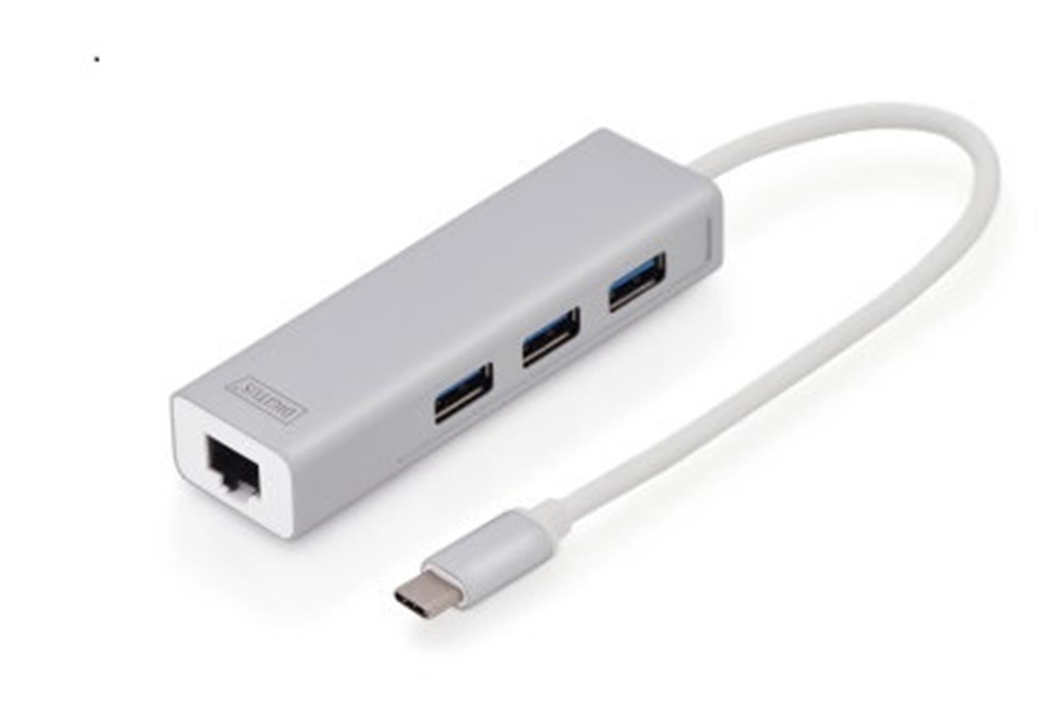 Digitus%20DA-70255%20USB%203.0%20Hub%20&%20USB%203.0%20,1%20x%2010-100-1000%201%20x%20USB-C%20Erkek%20,3%20x%20USB0%203.0%20USB-A