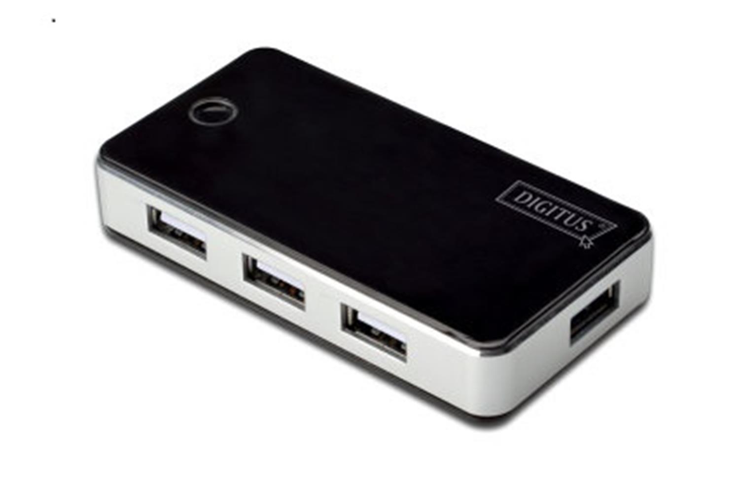 Digitus%20DA-70222%207%20Port%20USB%20Hub,%20USB%202.0,%20siyah-gümüş%20renk,%20güç%20adaptörlü,%20plastik