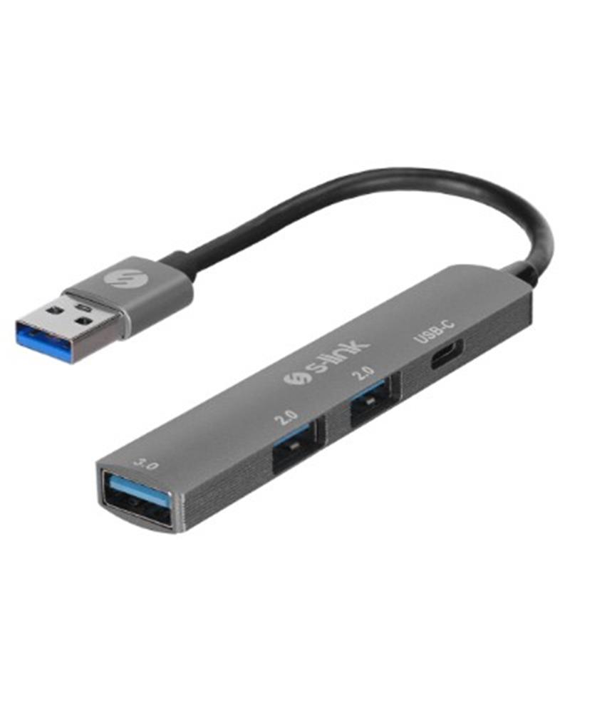 S-link%20SW-U322%202-USB2.0%201-USB3.0%201-Type-C%20Type-C%20Metal%20USB%20Hub