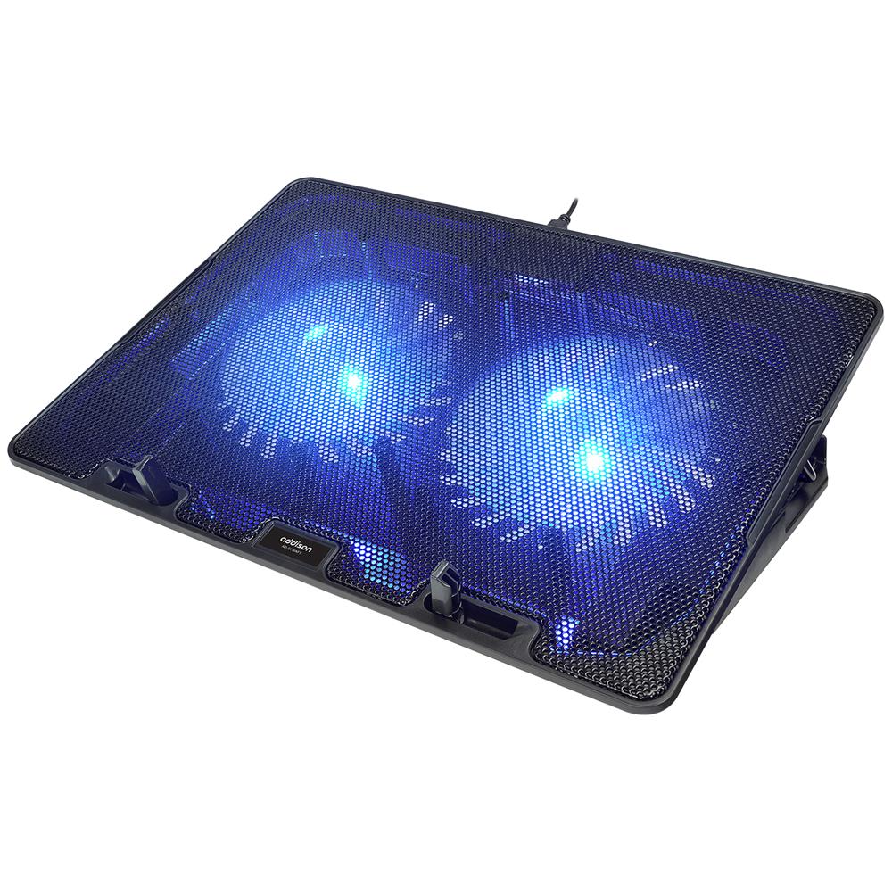 Addison%20AD-S1%20Waft%20Mavi%20Led%20Işıklı%202%20Fanlı%202%20Usb%20Dc%205V%20125-125-20mm%20Notebook%20Soğutucu%20Stand