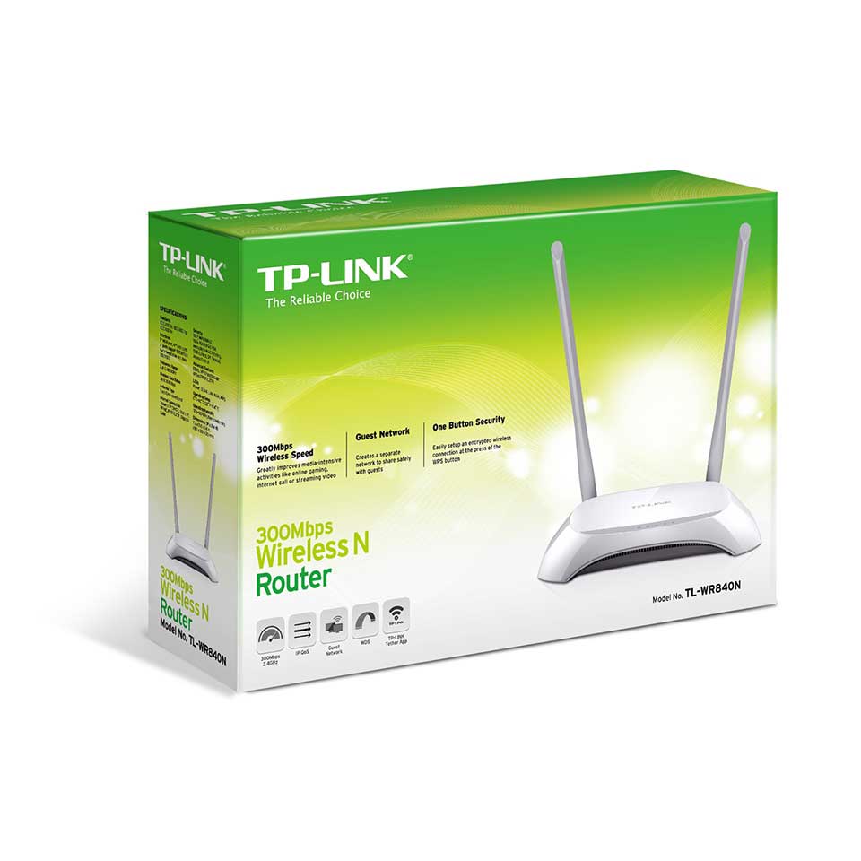 Tp-link%20TL-WR840N%20300Mbps%204%20Port%202%20Anten%202.4GHz%20Indoor%20Router