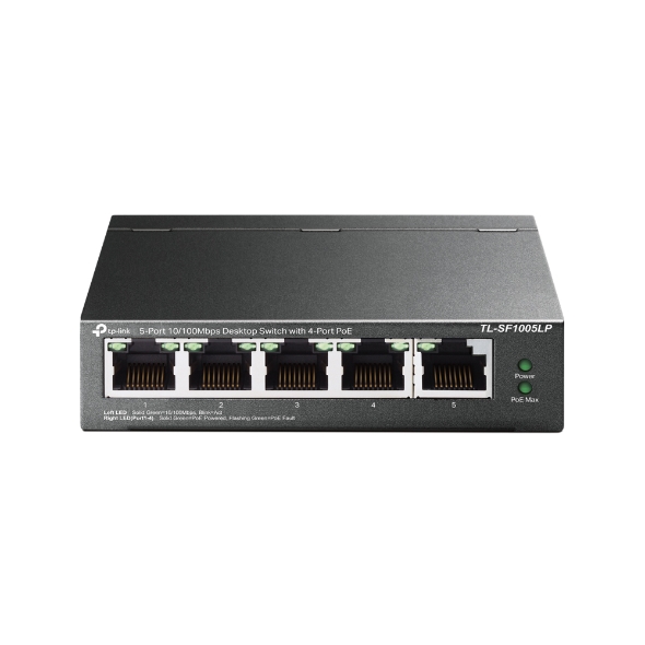 Tp-Link%20TL-SF1005LP%205%20Port%204%20Port%20Poe+%2010-100%20Mbps%201%20Port%20Uplink%20Switch%20Çelik%20Kasa