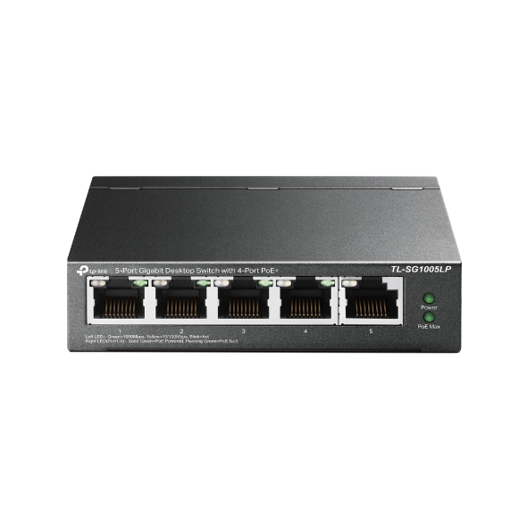 Tp-Link%20TL-SG1005LP%205%20Port%204%20Port%20Poe+%2010-100-1000%20Mbps%201%20Port%20Uplink%20Switch%20Çelik%20Kasa