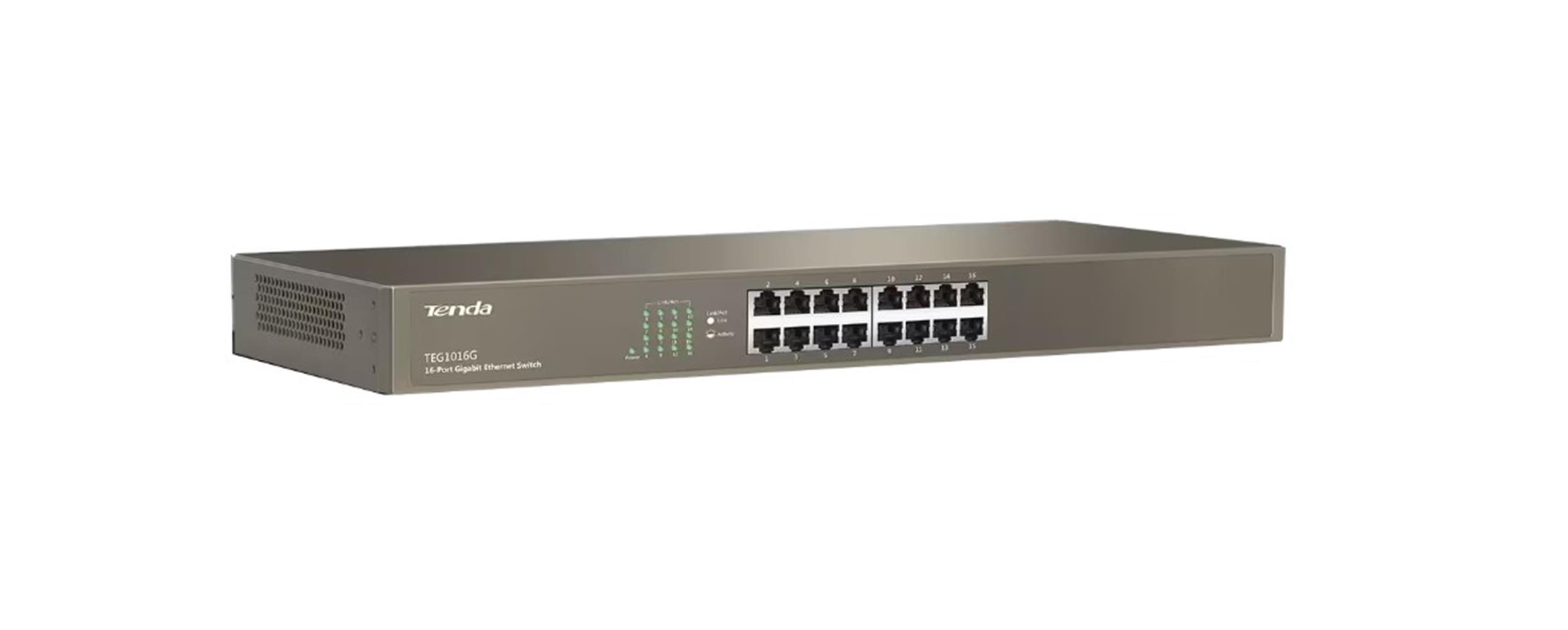 Tenda%20TEG1016G%2016%20Port%2010-100-1000%20Mbps%2019’’%20Switch%20Çelik%20Kasa%20Rack%20Mount