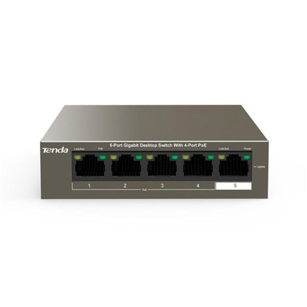 Tenda%20TEG1105P-4-63W%205%20Port%204%20Port%20Poe+%2010-100-1000%20Switch%20Çelik%20Kasa%20Rack%20Mount