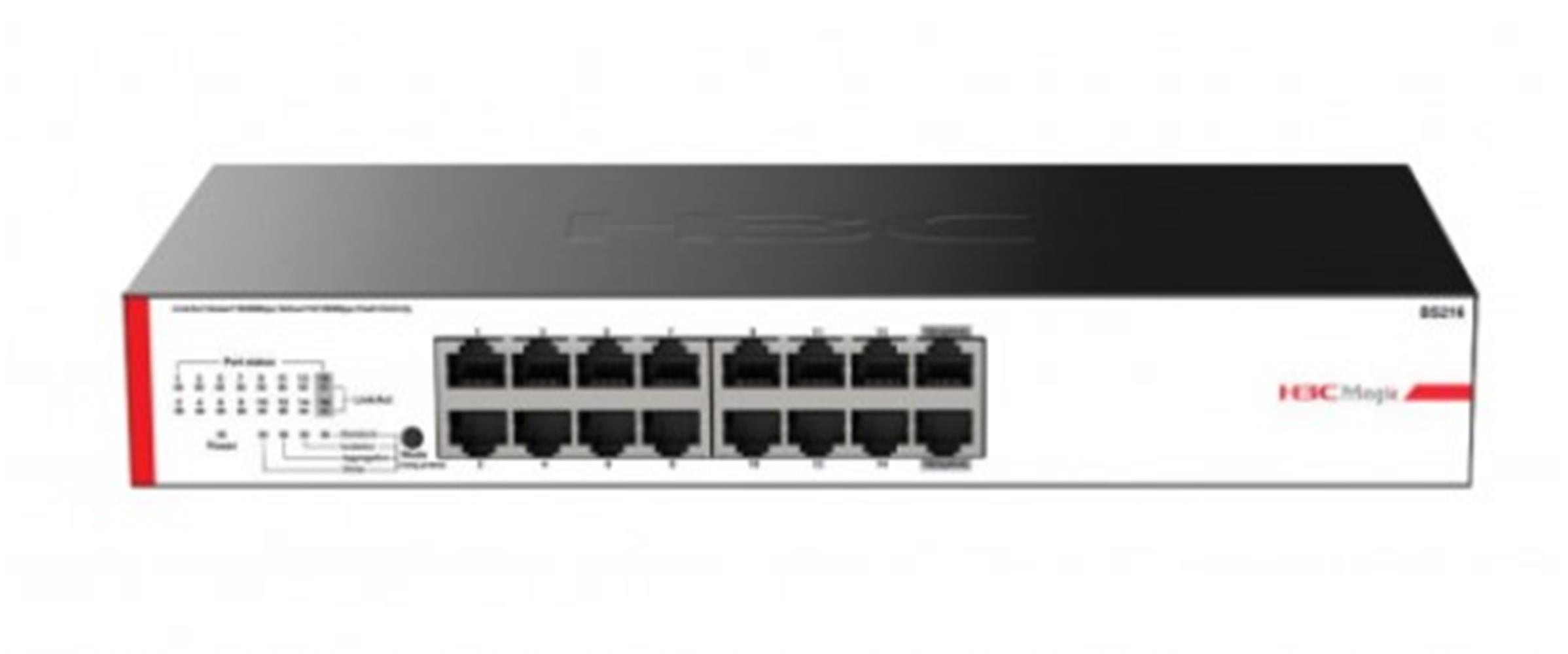 H3C%20Magic%20BS216%2016%20Port%2010-100-1000%20Mbps%20Metal%20Kasa%20Switch