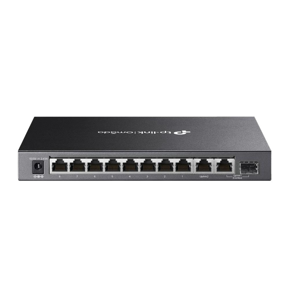 Tp-Link%20DS110GMP%208%20Port%2010-100-1000%20Poe+%20Switch%201%20Port%20SFP%20+%201%20Port%20Uplink%20Çelik%20Kasa%20Rack%20Mount